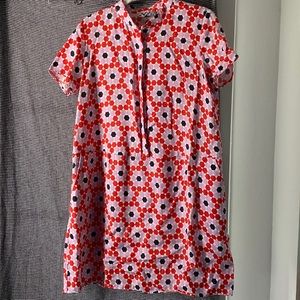 anthropologie 60s style shift dress